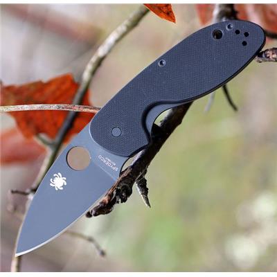 Couteau Spyderco Efficient Black G-10 & Lame Black SC216GPBBK - Livraison Gratuite