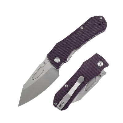 B1058A2 Couteau TENABLE Loki Lame Acier Nitro-V Stonewashed Manche Micarta Violet Liner Lock - Livraison Gratuite