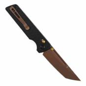 B2038V2 Couteau TENABLE Anomaly Lame Acier Nitro-V Rose Gold Manche Aluminium Noir Cross Bar Lock - Livraison Gratuite