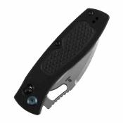 B2124V4 Tenable Heron - Couteau Pliant Crossbar Lock Lame 80 mm Acier Nitro-V Stonewash Manche G10 Black Motif Diamant - Livraison Gratuite