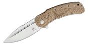 BG011 Couteau Begg Knives Bodega Tan Lame Drop point Acier D2 IKBS - Livraison Gratuite