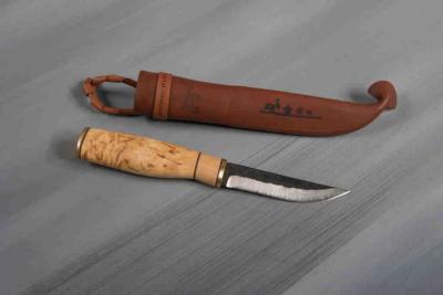 BRI24154 Poignard Puukko Brisa Polar Knife 95 Lame Carbone 80CrV2 Etui Cuir FInlande - Livraison Gratuite