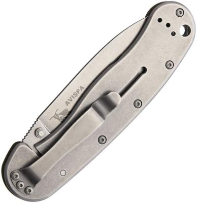 BRK1301OD — Couteau ESEE BRK Avispa Lame Acier AUS-8 Stonewash Drop Point Manche GRN Vert OD Framelock Clip Livraison Gratuite