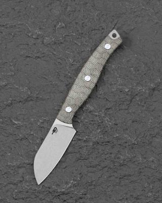 BTKFK07C Bestech Heidi OD Blacksmith 3 – Couteau fixe lame Acier 14C28N Manche Micarta OD Green étui Kydex – Livraison Gratuite