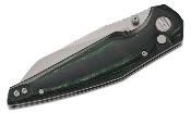 BTKG58A Bestech Snakebird – Couteau Pliant EDC Button Lock | Lame Sheepsfoot 14C28N | Manche Micarta Vert/Noir - Livraison Gratuite