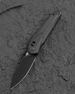 BTKG67G Bestech Knives - Couteau Mothus Black Manche G-10 Lame Acier 14C28N Drop Point Bar Lock - Livraison Gratuite