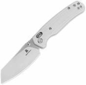 BTKMK06L Bestechman Cicada's Wing – Couteau pliant Axis Lock Lame Acier 10Cr15MoV Satin Manche White G10 - Livraison Gratuite