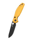 BTKMK12A2 Couteau Bestechman Angry Owl Yellow Lame Acier D2 Black Manche G-10 - Livraison Gratuite