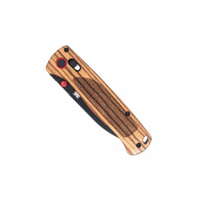 CBTZWDBLDBK Cobratec Zebrawood Bar Lock | Lame Drop Point Blk Acier D2 | Manche Bois Zebré | Bar Lock | Clip - Livraison Gratuite