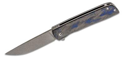 CIVC20009BA Couteau Civivi Bo Blue Carbon Fiber Lame Nitro-V Roulement IKBS - Livraison Gratuite