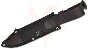 CTK133877HC Condor DarkSaxon – Couteau Fixe Seax | Lame 1075 Carbone Black Traction | Manche Polypropylène Noir | Étui Toile & Cuir El Salvador - Livraison Gratuite