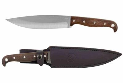 CTK286370SS Couteau Condor Järn | Lame Acier 420HC | Manche Walnut & Housse Cuir - Made in El Salvador - Livraison Gratuite