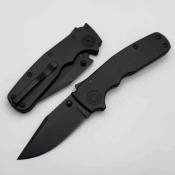 DEM19229 Demko Shark Cub | Couteau Pliant | Lame Acier CPM 20CV DLC | Manche Aluminium Noir | Shark Lock - Livraison Gratuite