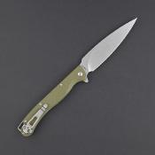 DGRPRFOLSW Daggerr Pero DL – Couteau Pliant Liner Lock | Lame Spear Point 8Cr14MoV Stonewash | Manche FRN Od Green - Livraison Gratuite