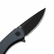 EKC440BGY – Eikonic Dromas Flipper – Couteau pliant Lame Drop Point Acier D2 black – Manche G10 bleu – Livraison Gratuite