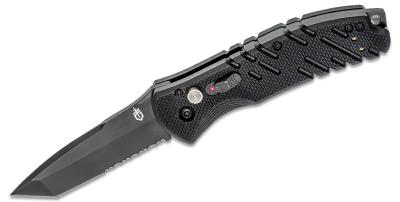 G0842 Couteau Automatique Gerber Propel Downrange AUTO Tanto Part Serr Acier 420HC Made In USA - Livraison Gratuite