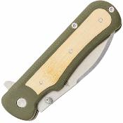 G1066476 Couteau Gerber Confidant | Lame Drop Point Acier 7Cr17MoV | Manche G10 OD Green & Bambou - Livraison Gratuite