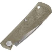 G4123 GERBER Mansfield Couteau Lame Acier D2 Satin Manche Micarta Green Slip Joint - Livraison Gratuite