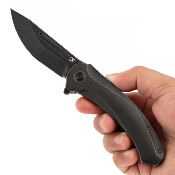 K1090A1 Couteau Kansept Hira Lame CPM-S35VN Manche titane blackwash Frame Lock Ball Bearing - Livraison Gratuite