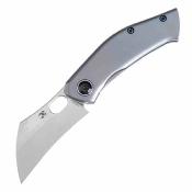 K2087A4 Kansept Osprey – Couteau Pliant Lame Wharncliffe Acier CPM-S35VN Manche Titane Bleu – Thumb Hole – Jonathan Shaw Design  