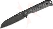KI1045MS1  Kizer Begleiter Fix – Couteau Fixe EDC | Lame CPM-3V Blk Hollow Grind | Manche Micarta Black | Étui Kydex | Livraison Gratuite
