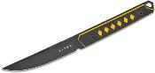 KI1066A3 Couteau Kizer Kwaiken Black & Yellow Lame Trailing Point Acier Nitro-V Manche G10 Étui Kydex - Livraison Gratuite