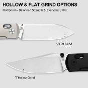 KI4761A1 Kizer Tycho – Couteau Pliant Lame Acier S45VN Manche Titane + Bois Mkuruti Frame Lock – Livraison Gratuite