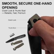 KIV36052TA1 Kizer Original 2 | Couteau Pliant Lame Tanto Acier 14C28N | Manche Aluminium Vert | Clutch Lock | Livraison Gratuite
