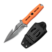 KIZXFB01A5 Couteau Kizer Norcross Orange Lame Spear Point Acier Nitro-V Manche G10 Housse Kydex - Livraison Gratuite