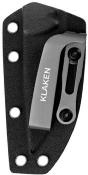 KKNZ069JD — Couteau Fixe Klaken Knives Apex Lame Acier Sandvik 14C28N 58-61 HRC Black Stonewash Drop Point Manche G10 Jade Étui Kydex Livraison Gratuite 