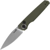 KS7551OL Couteau Automatique Kershaw Launch 18 Lame Acier CPM-154 Manche Green Made USA - Livraison Gratuite