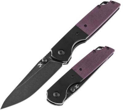 KT1005S6 Couteau Kansept Warrior Drop Point  Purple Lame Acier D2 IKBS - Livraison Gratuite