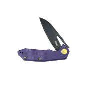 KUB291W Couteau KUBEY Vagrant Purple Lame Acier M390 Black IKBS - Livraison Gratuite