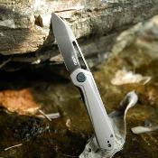 KUB321V Kubey Royal | Lame Acier 14C28N Blackwashed | Manche G10 Kaki | Ball Bearing | Liner Lock - Livraison Gratuite