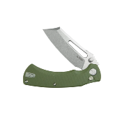 KUB378B Couteau Kubey Dheo Green Lame Acier 14C28N Pivot Roulement à Billes Sécurité Button Lock - Livraison Gratuite