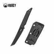 KUB430B Kubey Goliath – Couteau lame fixe Tanto Lame Acier 14C28N Manche Black G10 - Housse kydex - Livraison Gratuite