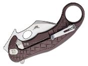 LSTLE1AGS Karambit LionSteel L.E.One Brown Lame Acier CPM-MagnaCut Stonewashed Italy - Livraison Gratuite