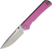MAXMM302B Couteau Maxace Peregrine S Lame Drop Point Acier 10Cr15CoMoV Manche G-10 Rose Sécurité Liner Lock - Livraison Gratuite