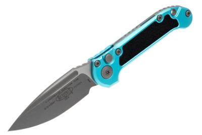 MCT113510APTQ Couteau Automatique Microtech LUDT Gen III S/E A/O Turquoise Lame Drop Point Acier Made In USA - Livraison Gratuite