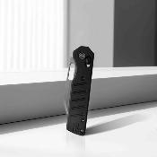 MGR822ABK Couteau pliant Miguron Gatov | Lame Acier D2 Manche aluminium PVD noir Verrouillage cross-bar - Livraison Gratuite