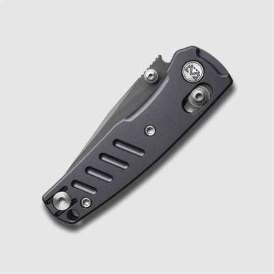 MGR823ADG Miguron Evok Mini Dark Grey - Lame Acier D2 Manche Aluminium Black Cross-Bar Lock Clip - Livraison Gratuite