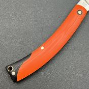 Lot de 3 MR590 Couteau Marbles Reaper Wharncliffe Acier 440A Manche G10 Orange Slip Joint - Livraison Gratuite