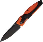 NMBHIGORG Couteau NORTH MOUNTAIN BLADE Nemoto Higonokami Lame Acier Inoxydable Noir Manche G10 Orange Liner Lock - Livraison Gratuite
