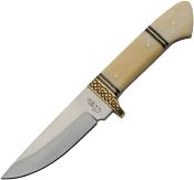 PA8036 Poignard Celtic Manche Os Lame Acier Inox Etui Cuir - Livraison Gratuite