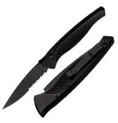 PKCP16BKTS Couteau Automatique Piranha DNA Automatic Black Lame Acier CPM S30V Made USA - Livraison Gratuite