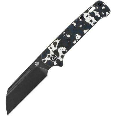 QS130SJG2 Couteau Pliant QSP Penguin Lame Acier 20CV Manche FatCarbon Blanc Slip Joint - Livraison Gratuite