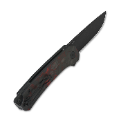 QS139F2 Couteau QSP Osprey CF/Red Lame Acier 14C28N IKBS - Livraison Gratuite