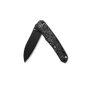 QS140A2 Couteau QSP Otter Aluminium Foil Carbon Fiber Lame Acier S35VN IKBS - Livraison Gratuite