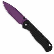 QS170A5 Couteau QSP Ferret | Lame Clip Point Acier Nitro-V Purple | Manche Black G10 Liner Lock - Livraison Gratuite