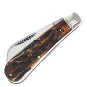 RR2427 Canif Rough Ryder Cinnamon Bone Lame Acier Carbone - Livraison Gratuite